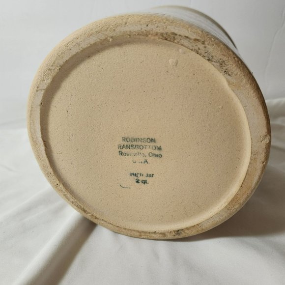 Robinson Ransbottom 2 Quart High Jar Crock Roseville, Ohio - Picture 9 of 10